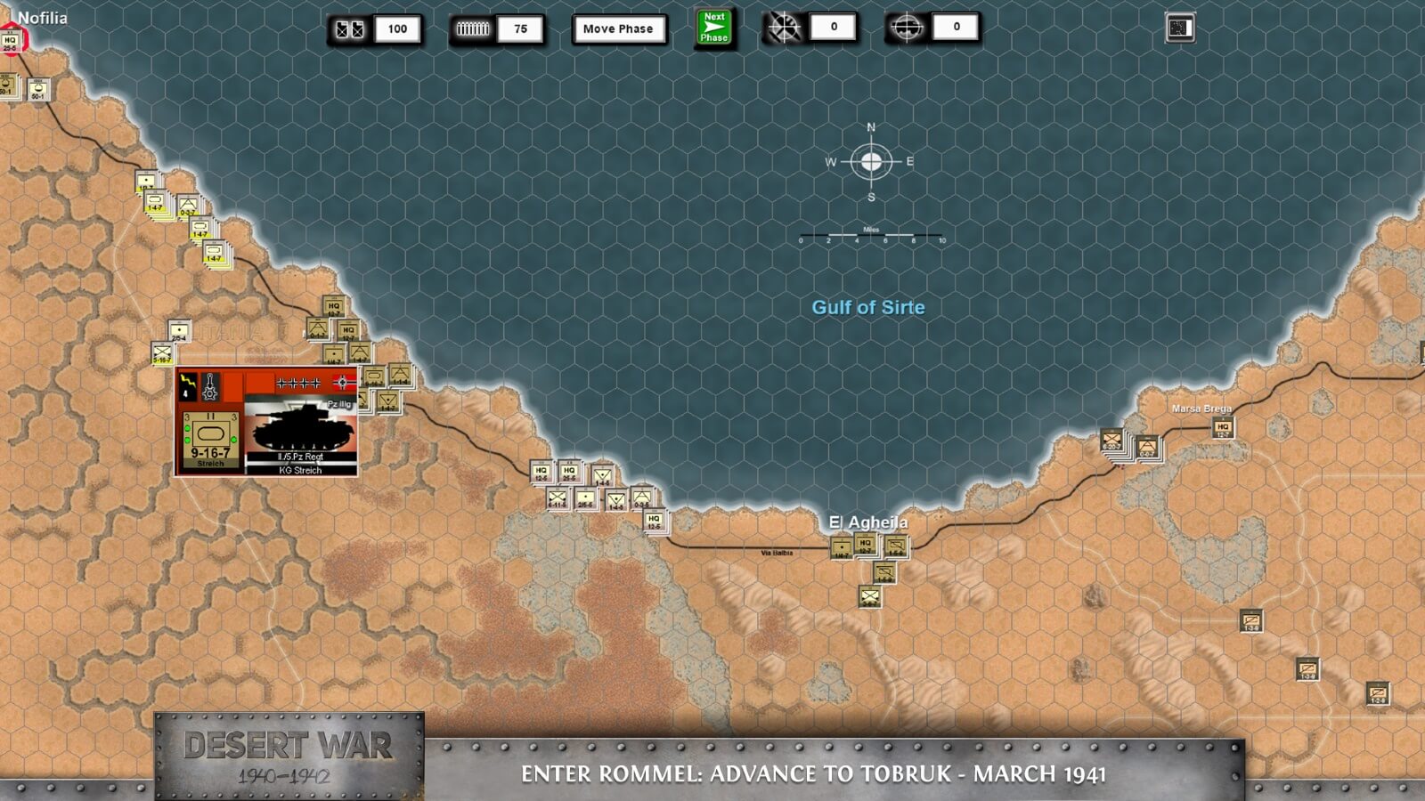 Скриншот WEGO World War II: Desert War