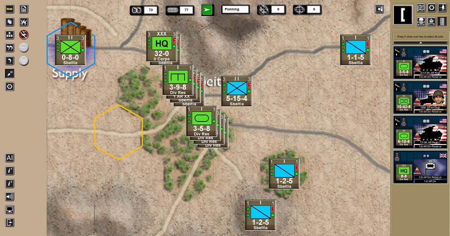 Скриншот WEGO World War II: Desert War